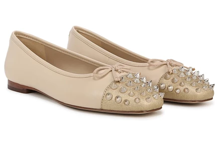Женские балетки Sam Edelman Monet, светло‑песочные с золотом