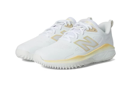 Кроссовки New Balance Velov4 Turf-Trainer, белые/золотистые