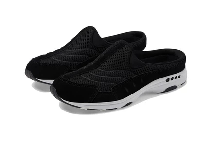 Женские кроссовки Easy Spirit Traveltime black suede/white