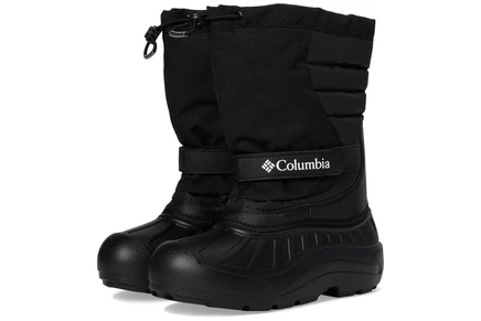 Детские ботинки Columbia Powderbug, черно-белые