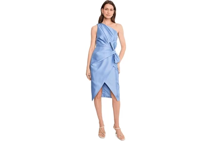 Платье Adrianna Papell Bow Mikado Short Dress