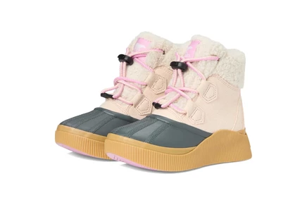 Детские сапоги SOREL Out N About IV Chillz, перламутровые