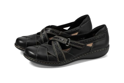Женские балетки Clarks Ashland Spin Q, черные