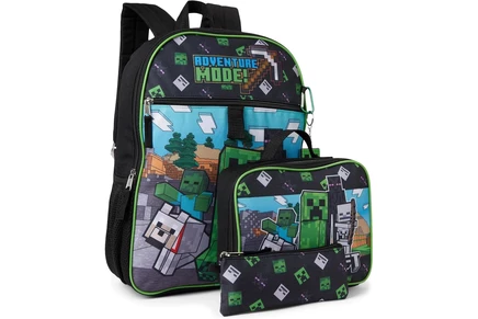 Рюкзак BIOWORLD Kids Minecraft Adventure Mode 5-piece Backpack Set (little Kid/Big Kid)