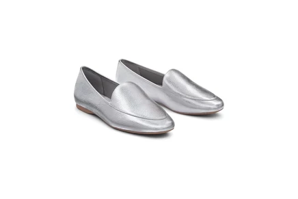 Женские лоферы Birdies Vesper Leather, серебристые