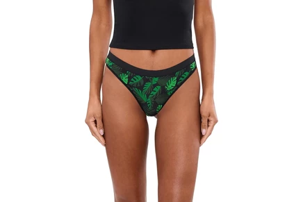 Женские стринги MeUndies UltraModal, зеленый принт
