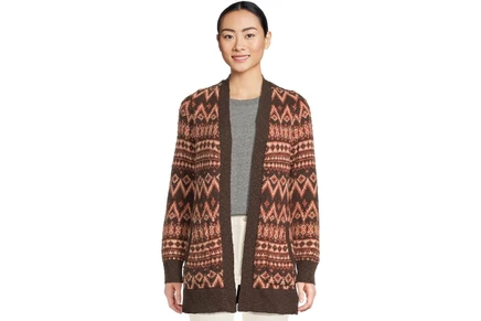Свитер L.L.Bean Cotton Ragg Sweaters Open Cardigan Fair Isle
