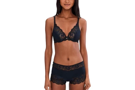 Женский бюстгальтер Wacoal Modern Affair Plunge с косточками, черный