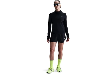 Nike Swift Dri-fit Ultraviolet 1/4-zip Running Top black/reflective silver