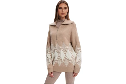 Свитер Varley Betty Jacquard 1/2 Zip