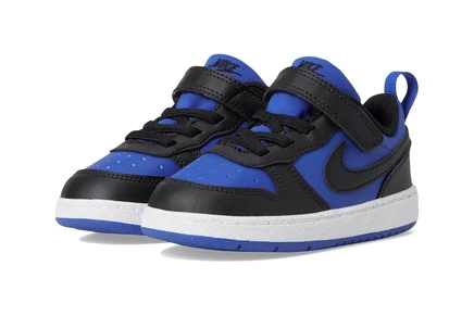 Детские кроссовки Nike Court Borough Low, сине-черно-белые