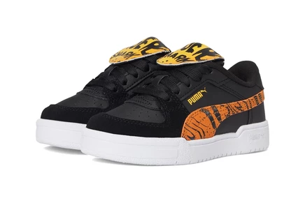 PUMA Kids Ca Pro Hot Wheels Shoes (Little Kid) black/orange glo