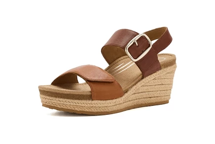 Женские босоножки Aetrex Ashley Adjustable Wedge, кофейные мульти