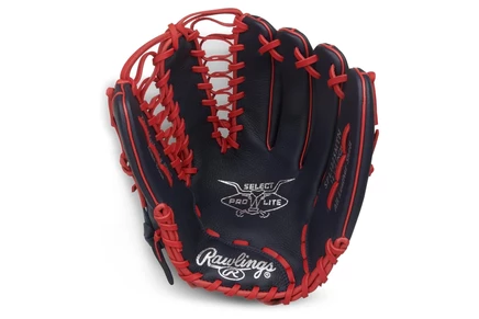 Детская перчатка Rawlings Select Lite, Траут, темно-синяя/алая