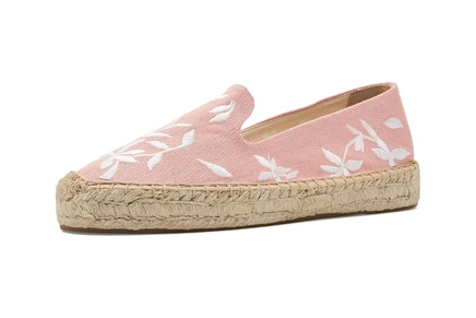 Женские эспадрильи Soludos Wild Petals, пыльно-розовые
