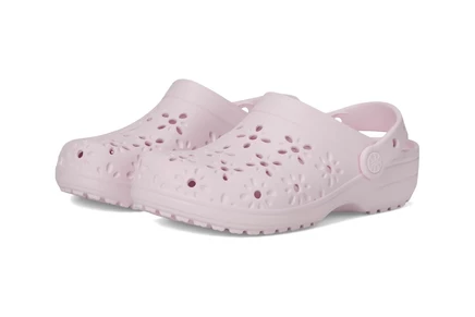 Детские сабо Crocs Classic, розово-молочный