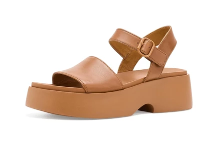 Женские босоножки Camper Tasha на платформе, коричневые
