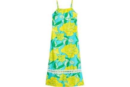 Платье Lilly Pulitzer Kids Mini Haliey Midi Dress (Toddler/Little Kid/Big Kid)