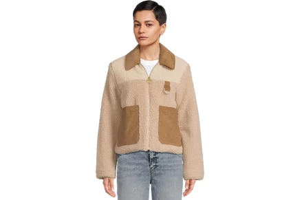 Barbour Malena Fleece Jacket natural/ecru