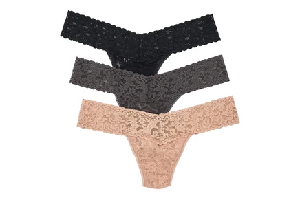 Женские трусы Hanky Panky Signature Lace Low Rise Thong 3-Pack