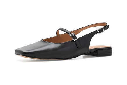 Amie Rafa Athena Mary Jane Flats black