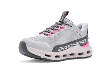 Детские слипоны Skechers Kids Vista Lane, серо-розовые