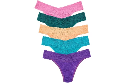 Женские трусы Hanky Panky Signature Lace Original Thong 5-Pack