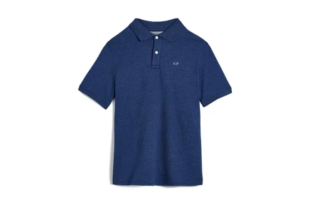 Детская футболка-поло Vineyard Vines Kids Edgartown Pique, темно-синяя