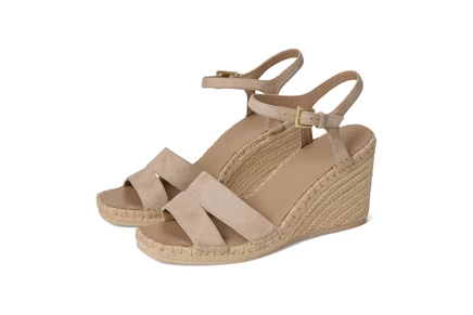 Vince Gwen Espadrille Sandals taupe clay beige suede