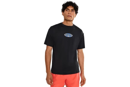 Quiksilver Direct Graphic Short Sleeve Surf Tee black