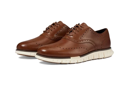 Мужские оксфорды Cole Haan Zerogrand Remastered, коричневые с айвори