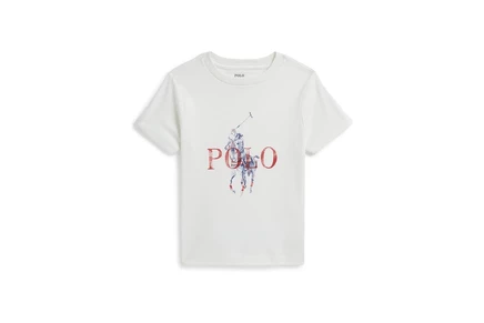 Детская футболка Polo Ralph Lauren Big Pony, белая
