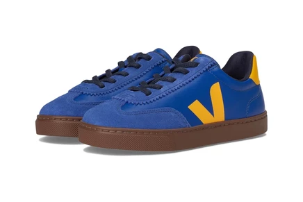 Детские кеды VEJA Kids Small Volley, бело-коричневые