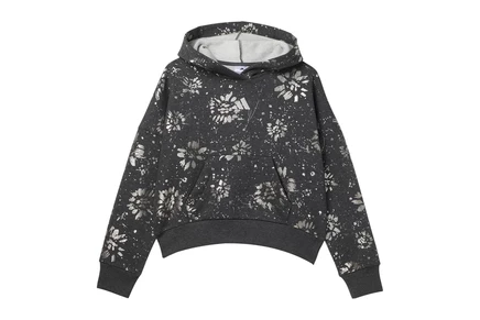 Женский свитшот adidas Kids All Over Print Foil Glam Hooded Pullover (Big Kid)