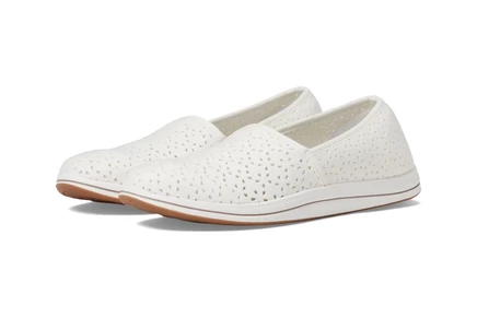 Женские кеды Clarks Breeze Emily, белые текстильные