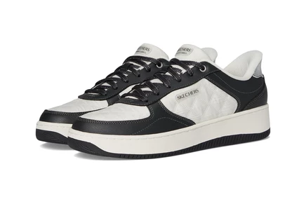 Женские кроссовки Skechers Sport Court 2.0 Hands-Free, бело-черные