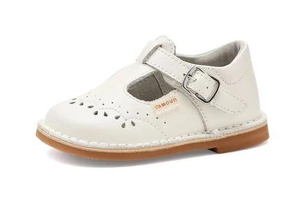 Детская сандалия L'Amour Shoes Kids Ruthie, жемчужно-белая