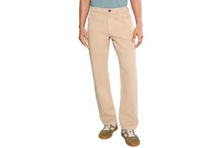 Брюки AG Jeans Protege Classic Straight Pants In Dune Khaki