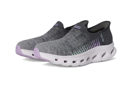 Женские слипоны Skechers Performance Go Walk Glide Venus, графитово-лавандовые