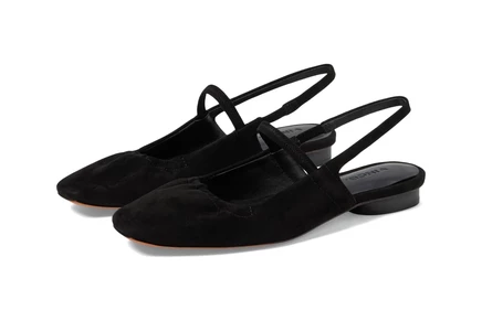 Vince Venice Slingbacks black suede