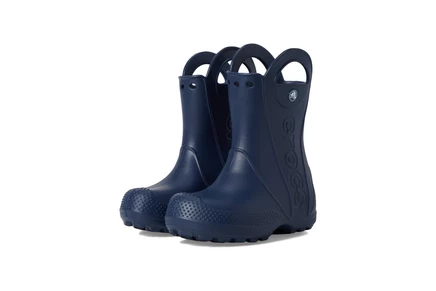Резиновые сапоги для малышей Crocs Kids с ручками, темно-синие