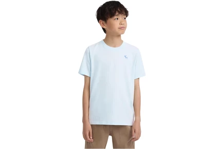 Мужская рубашка abercrombie kids Short Sleeve Essential Tee (Big Kid) ballad blue
