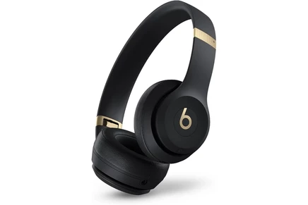 Беспроводные накладные наушники Beats Solo 4, черно-золотые