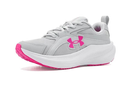 Under Armour Kids Grade School Charged Assert 11 (Big Kid) halo gray/halo gray/rebel pink