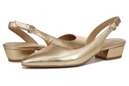 Naturalizer Banks dark gold lizard leather
