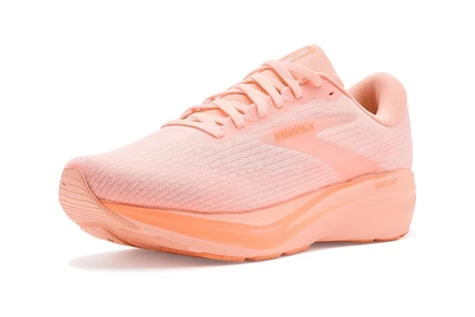 Женские кроссовки Brooks Ghost Amp, персик/персик/белый