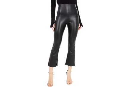 Брюки Commando Faux Leather Cropped Flare Perfect Control Leggings SLG33