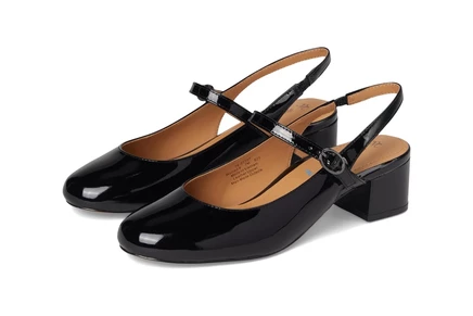 Johnston & Murphy Sienna Mary Jane Slingback black