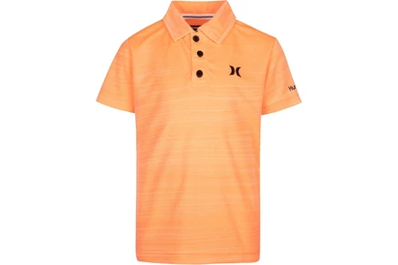 Детское поло Hurley Kids Dri-FIT, манговое меланжевое