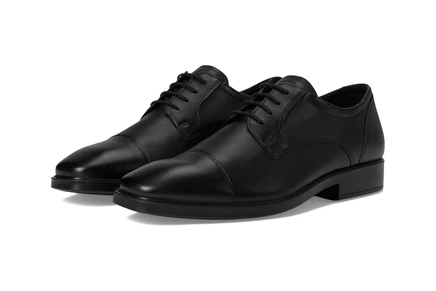 Мужские оксфорды Ecco Milan Cap Toe Tie, черные